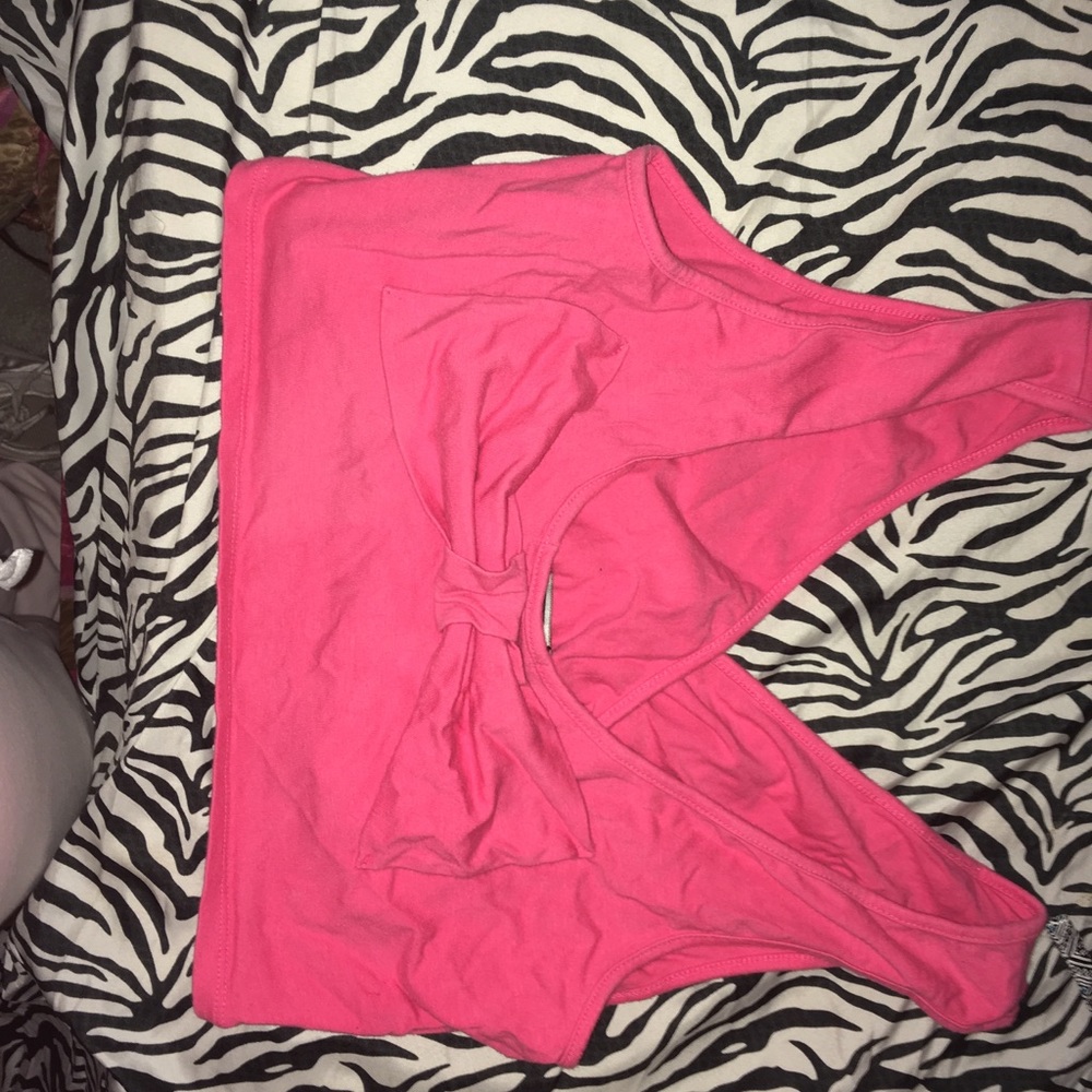 Pink Bow Crop Top (with bundle only)